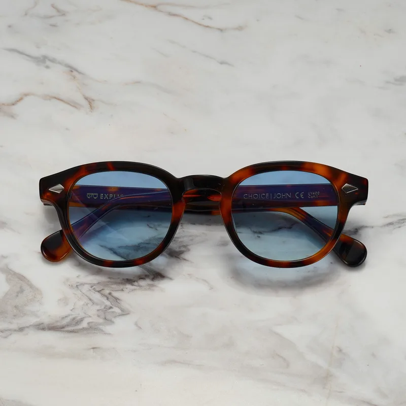 JOHN A16EP8 - JOHN - TORTOISE - GRADIENT BLUE Sunglasses | Tortoise | Gradient Blue Shades | Explicit Poets Sunglasses