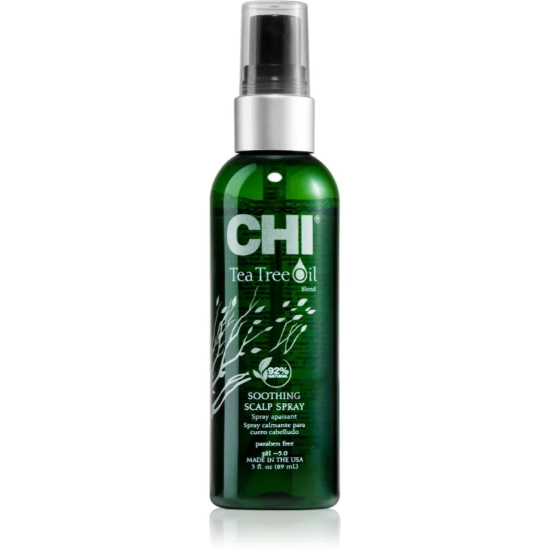 CHI Tea Tree Oil Soothing Scalp Spray καταπραϋντικό σπρέι ενάντια στον ερεθισμό και φαγούρα του τριχωτού της κεφαλής 89 μλ
