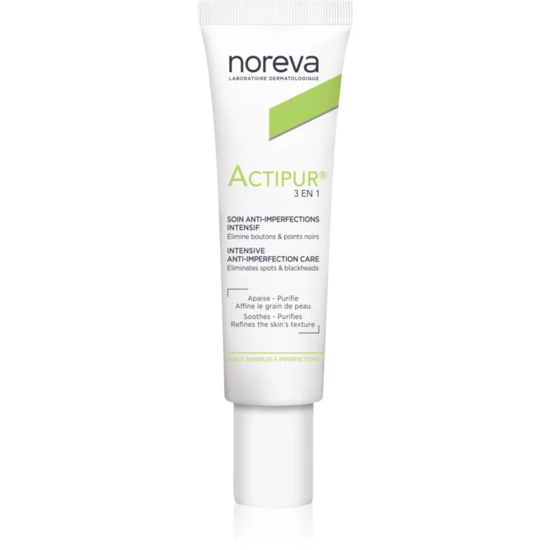 Noreva Actipur 3-in-1 Anti-Blemish Care φροντίδα προσώπου ενάντια στις ατέλειες της επιδερμίδας με ακμή 30 ml
