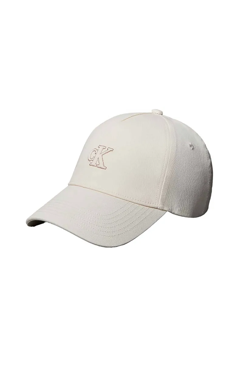Calvin Klein Jeans γυναικείο καπέλο jockey με λογότυπο - LV04F5044G Λευκό