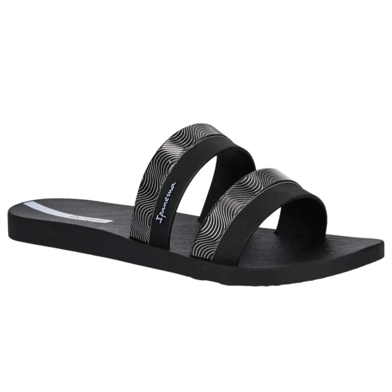 Σαγιονάρες γυναικείες | Ipanema | Mesh Slide Fem | 780-25364 | Black/Blue| (83649-BB779)