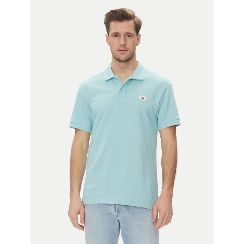 Calvin Klein Jeans Polo J30J327040 Γαλάζιο Regular Fit
