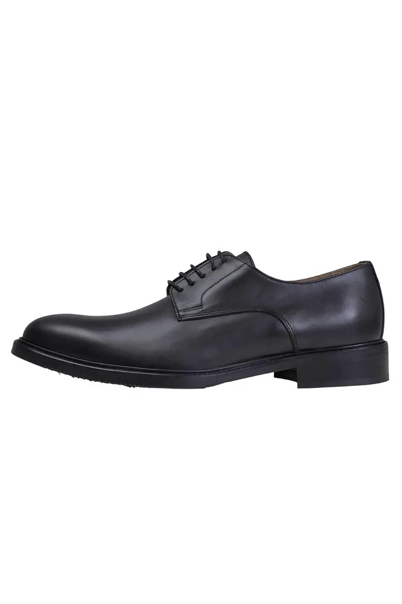 Prince Oliver ανδρικά δερμάτινα παπούτσια oxford "Derby" - 13795114 Μαύρο