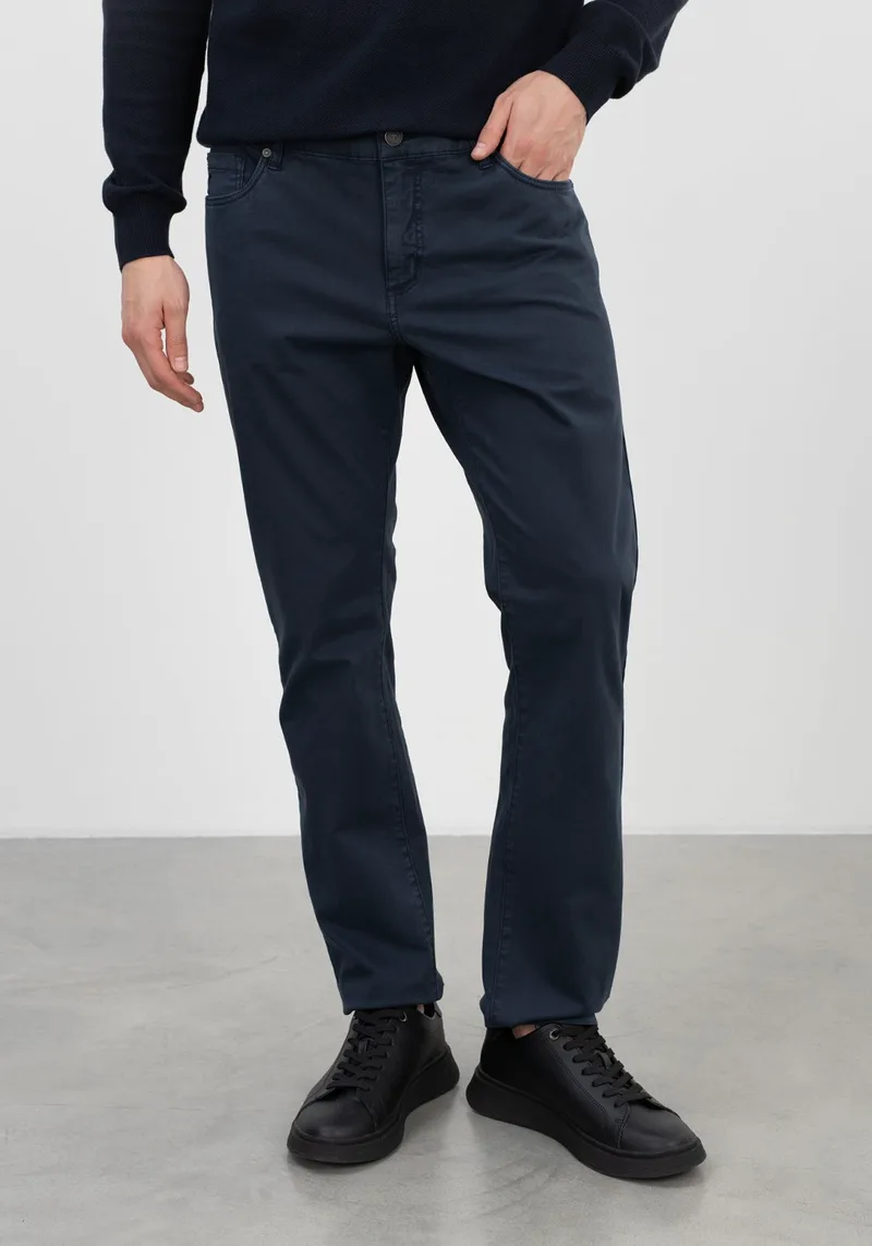 Fynch Hatton Παντελόνι της σειράς Chino - 1413 2802 688 Dark Navy