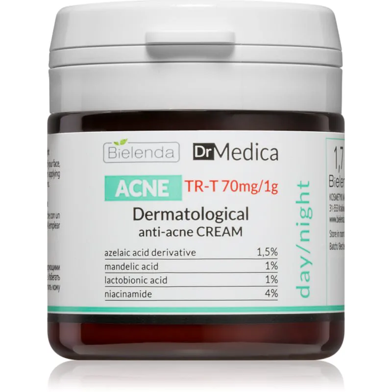 Bielenda Dr. Medica Acne κρέμα προσώπου για λιπαρή επιδερμίδα με τάση για ακμή 50 μλ