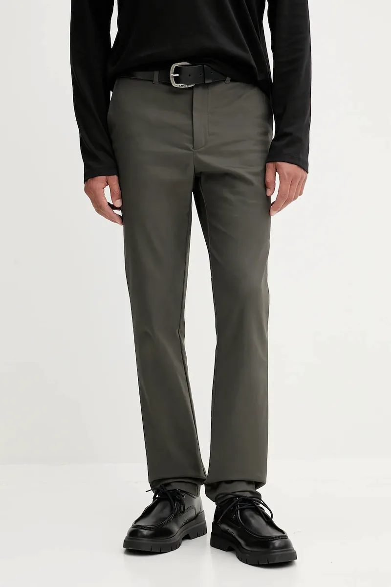 Calvin Klein παντελόνι chino ανδρικό βαμβακερό με ελαστάν