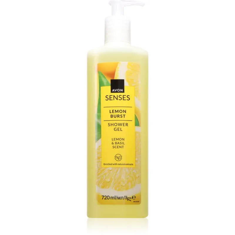Avon Senses Lemon Burst δροσιστικό τζελ ντους 720 ml