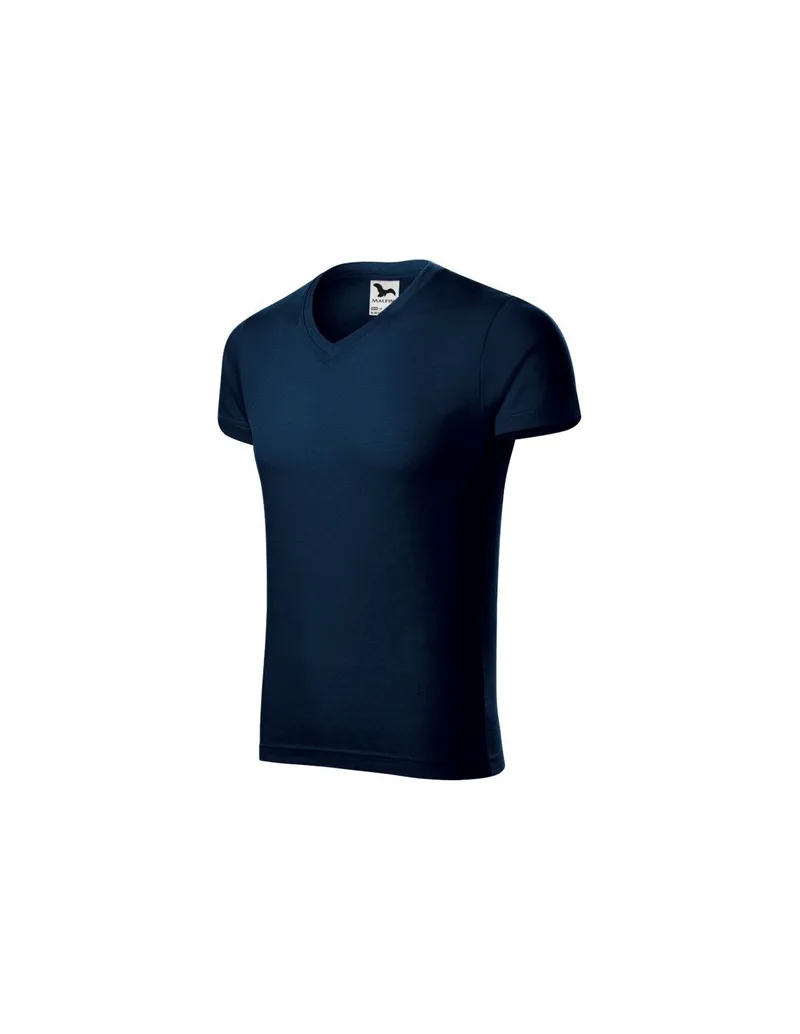 Malfini Ανδρικό Διαφημιστικό T-shirt Κοντομάνικο σε Navy Μπλε Χρώμα MLI-14602