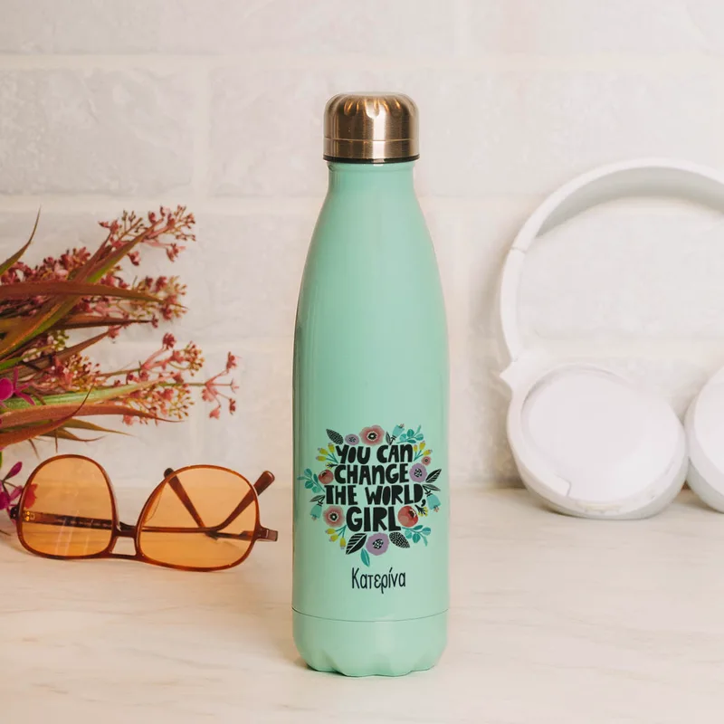 You Can Change the World - Μπουκάλι Θερμός 500ml - Μέντα
