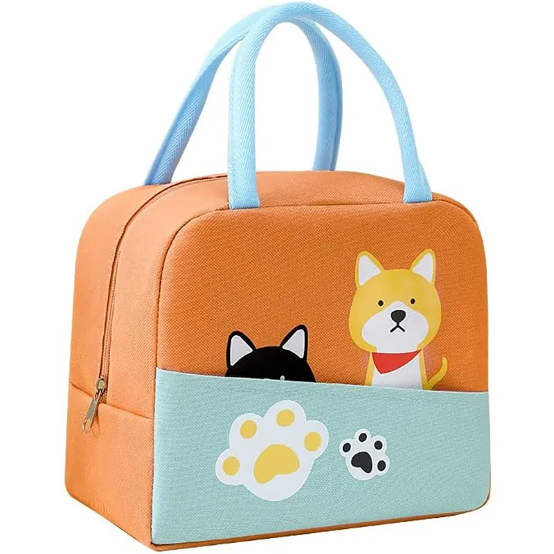 Ισοθερμική Τσάντα Φαγητού 7lt Amber 3009-3 Πορτοκαλί Dogs 3D