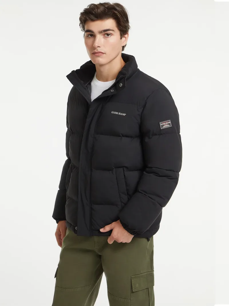 Guess Jeans Ανδρικό Μπουφάν Puffer M4BL20WGII2-JBLK Μαύρο