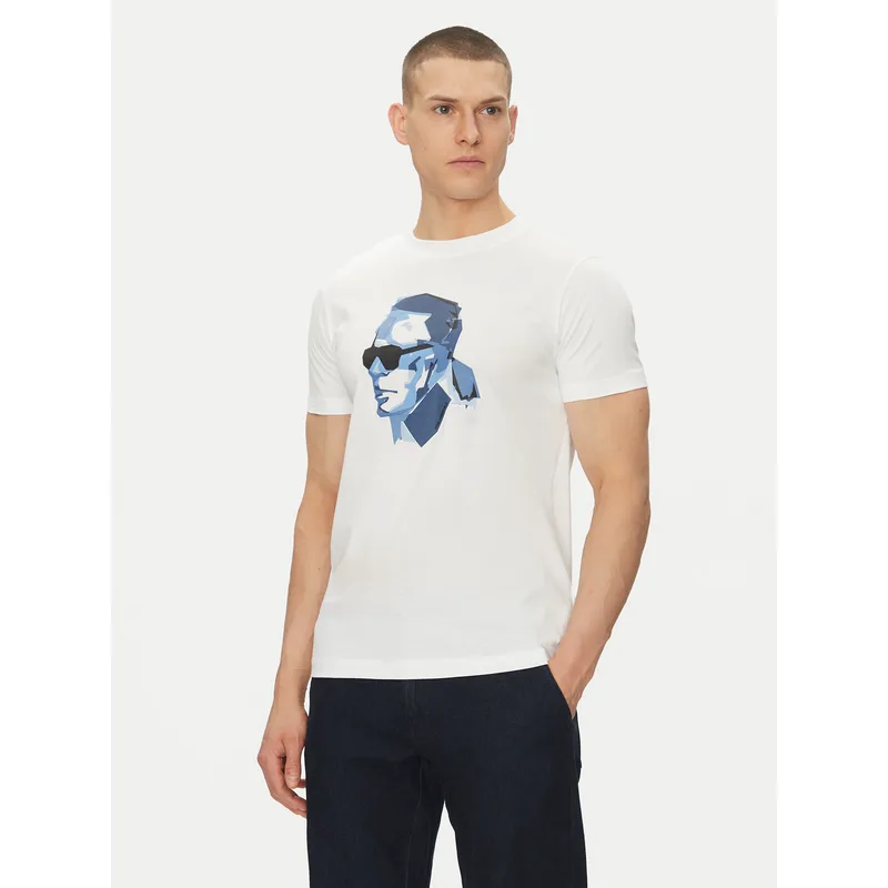KARL LAGERFELD T-Shirt 755065 552241 Λευκό Regular Fit