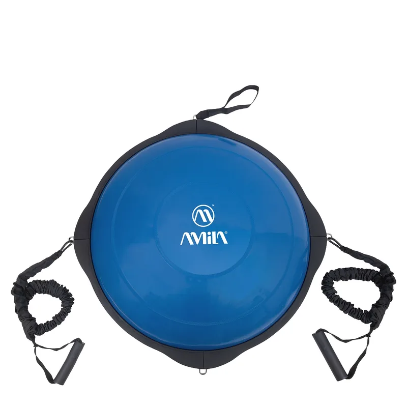 Amila Balance Ball Με Ξύλινη Βάση Μπλε 63cm
