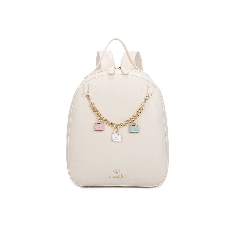 Braccialini Γυναικείο Σακίδιο Με Αποσπώμενο Clutch Και Χρυσή Αλυσίδα