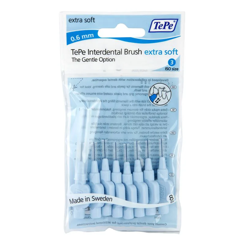 TePe Extra Soft μεσοδόντια βουρτσάκια 0,6 mm 8 τμχ