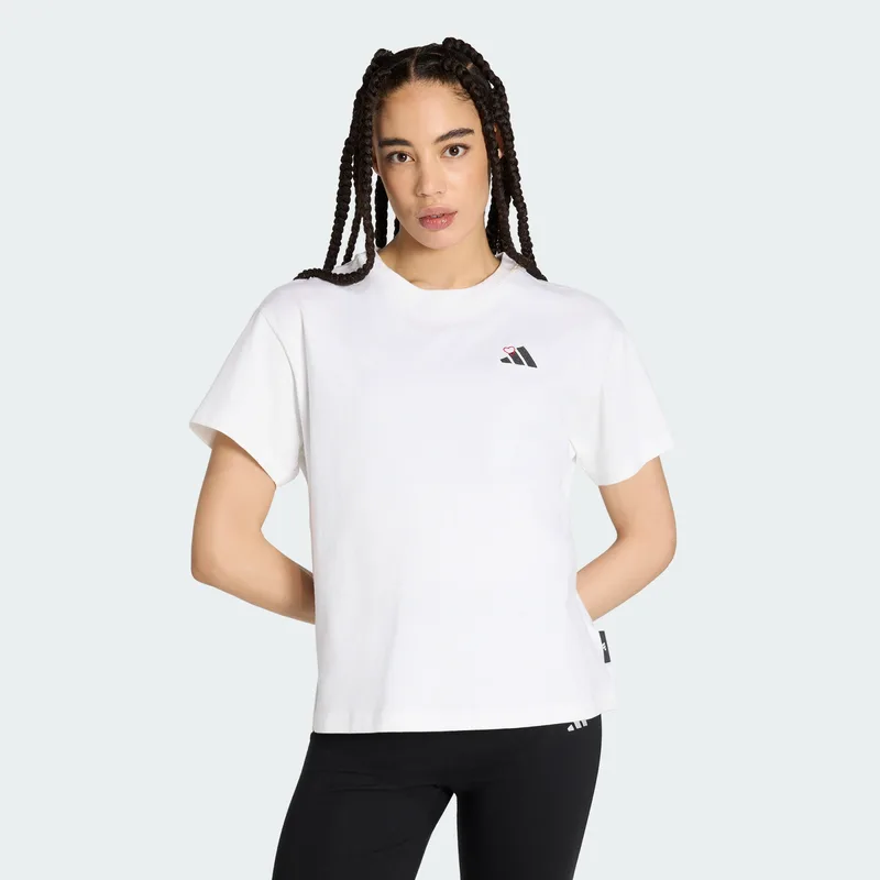 adidas sportswear W Embroidery Pack Loose Graphic T-Shirt (9000280400_1539)