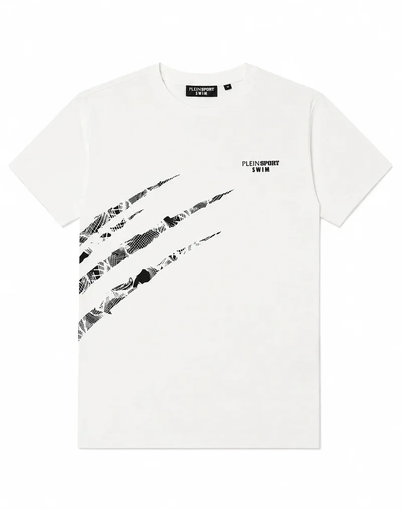 PLEIN SPORT PS26MTS04 SCRATCH ΜΠΛΟΥΖΑΚΙ ΚΟΝΤΟΜΑΝΙΚΟ PLEIN SPORT PS26MTS04-01 White