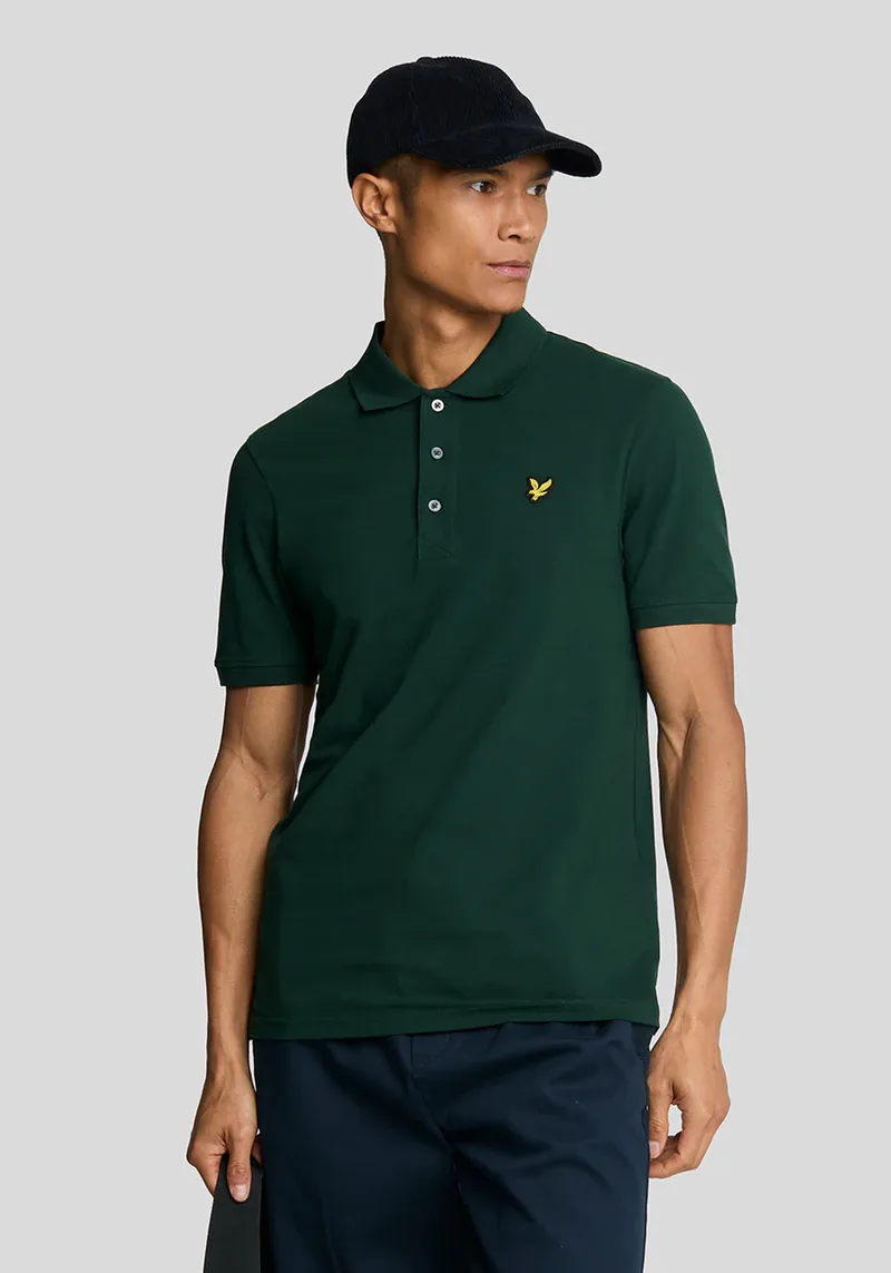 Lyle & Scott Polo Μπλούζα της σειράς Plain - SP400VOG W486 Dark Green