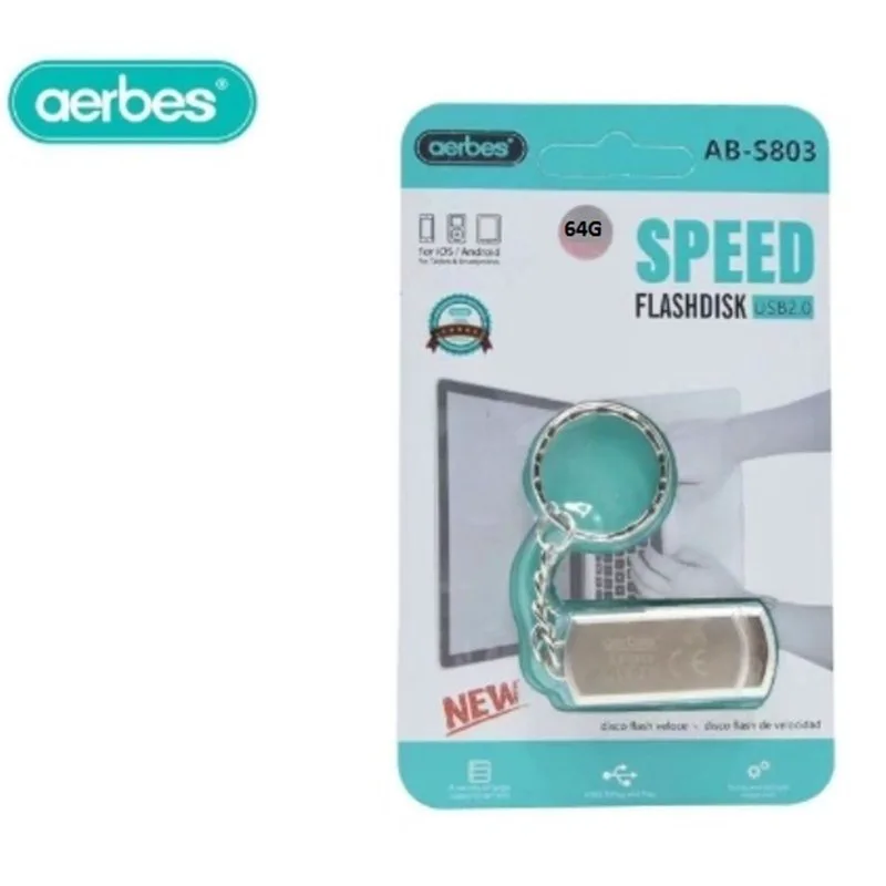 Aerbes AB-S803 64GB USB 2.0 Stick Ασημί