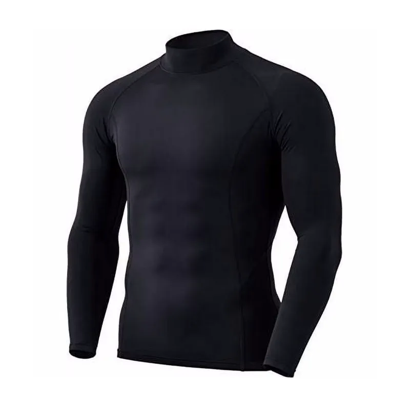 Magnetic North M Heat Compression Mock Tee L/S (50039-Black)