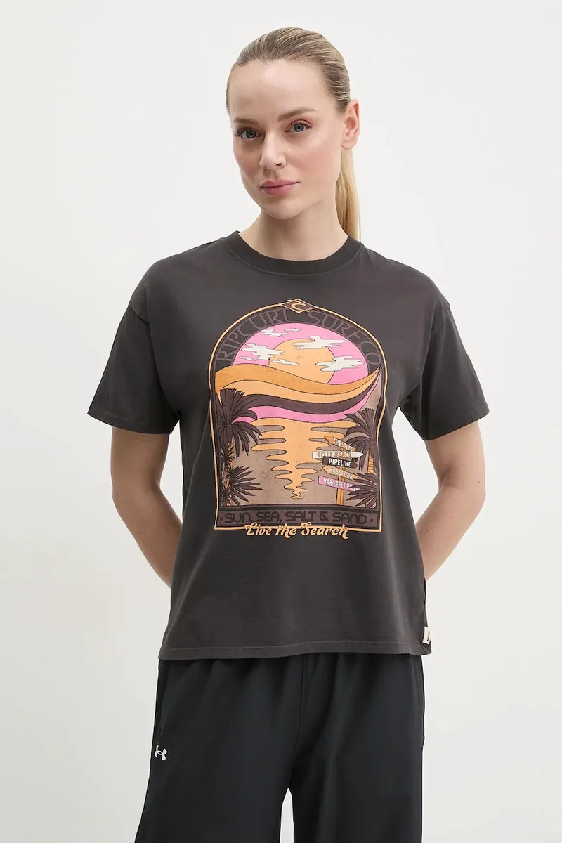 Βαμβακερό μπλουζάκι Rip Curl