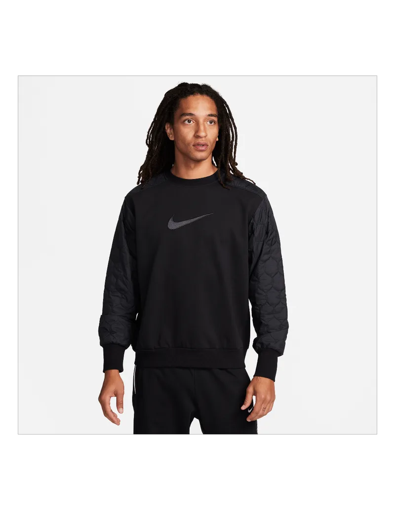 Nike Standard Issue Men's Basketball CrewNeck Sweatshirt BlackAnthracite FN2667010 MBS