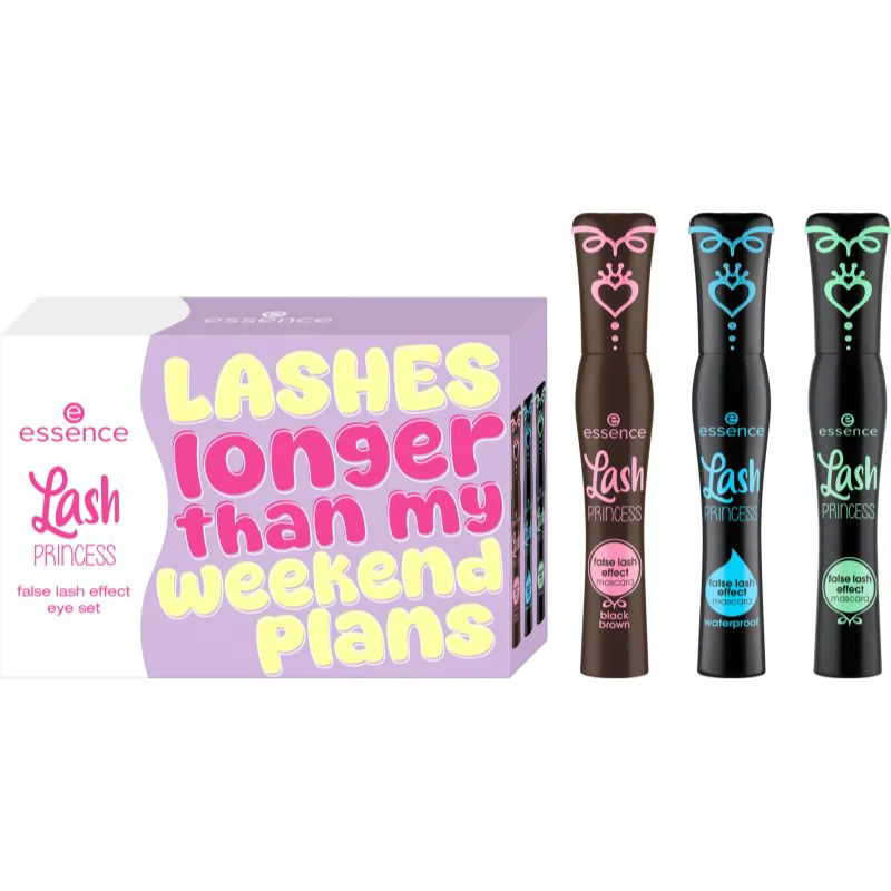 essence Lash PRINCESS false lash effect eye set σετ μάσκαρα για μακρόχρονη επίδραση τεχνητών βλεφαρίδων