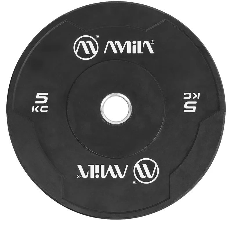 Δίσκος Amila Black W Bumper Slim 50mm 5kg