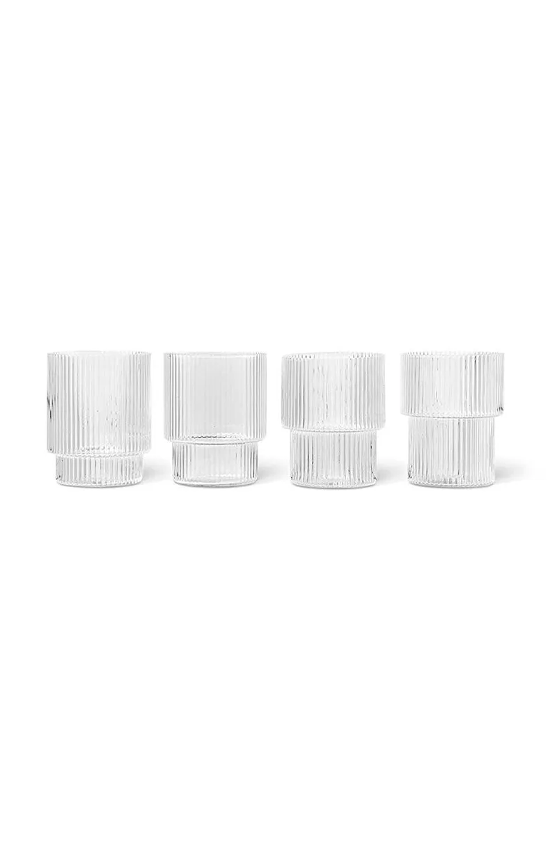 Σετ ποτηριών ferm LIVING Ripple Glasses 200 ml 4-pack