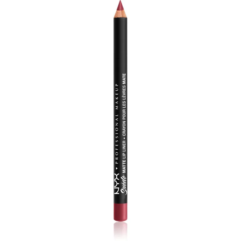 NYX Professional Makeup Suede Matte Lip Liner Ματ λάινερ χειλιών απόχρωση Cherry Skies 1 γρ