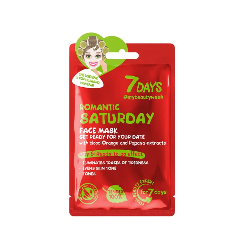 7DAYS Romantic Saturday Sheet Mask 28g