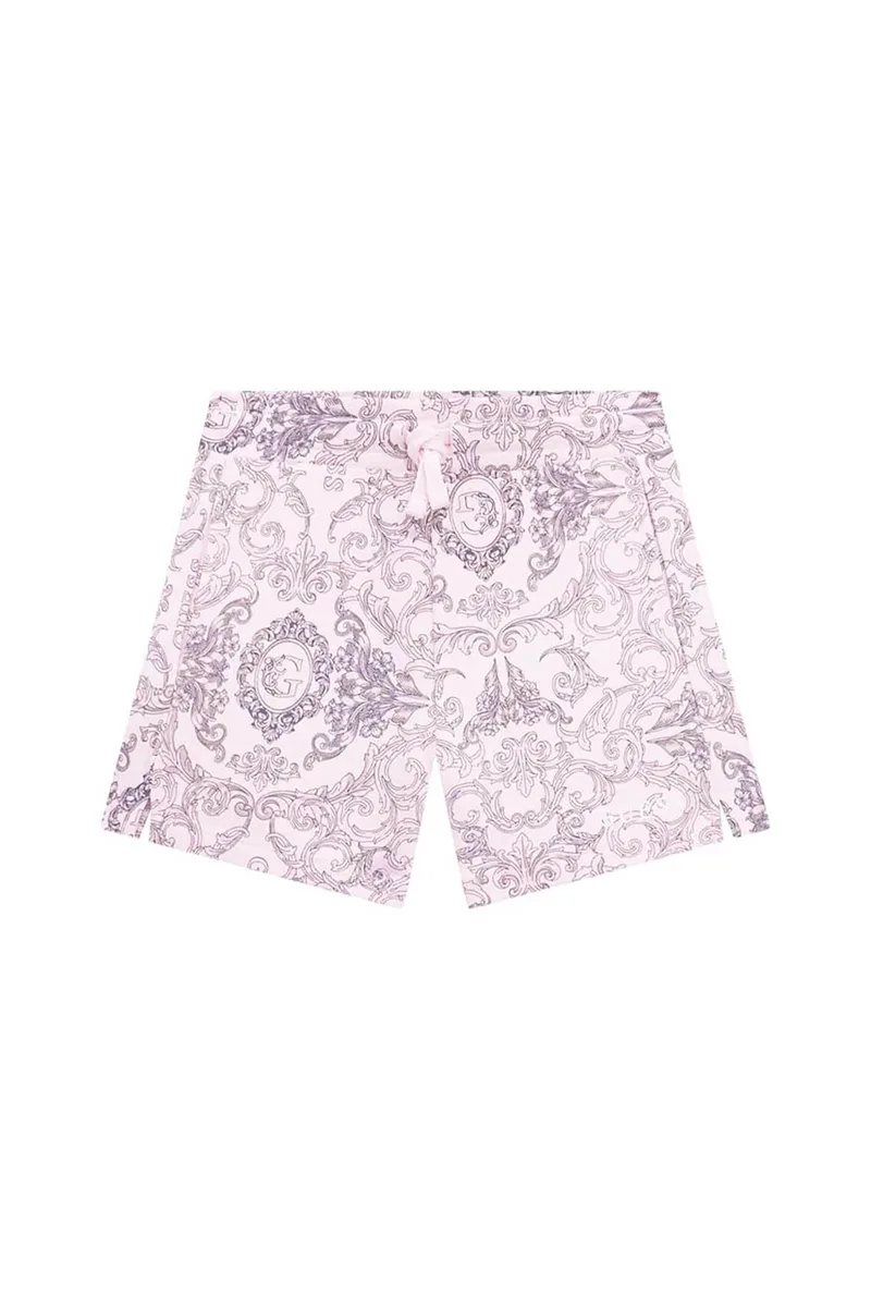 Guess παιδικό σορτς με all-over print "Active" - J5RD15KA6R4 Ροζ