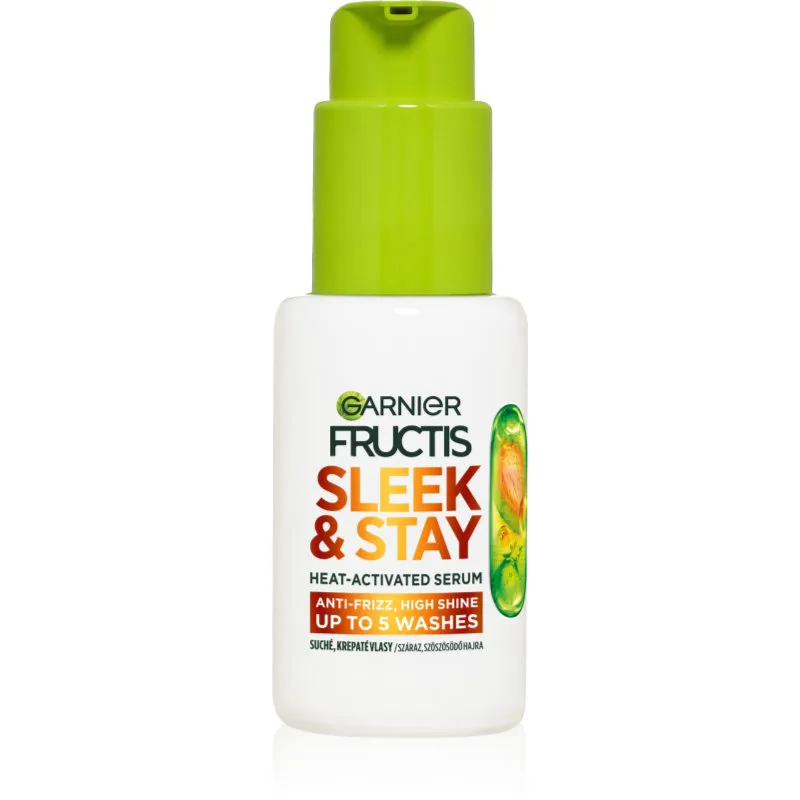 Garnier Fructis Keratin Sleek ορός για ξηρά και κατεστραμμένα μαλλιά 50 ml