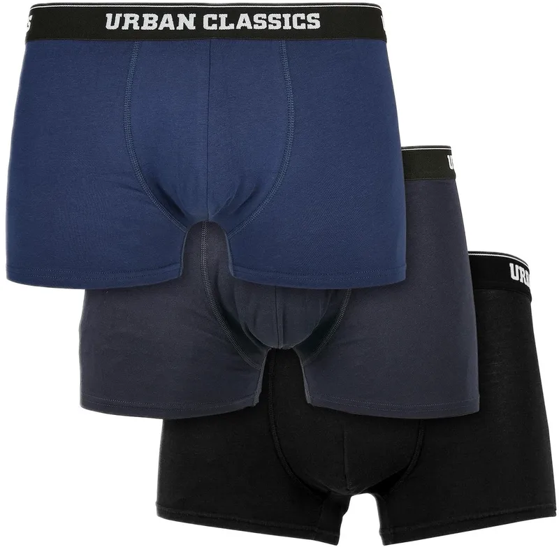 Ανδρικά Μποξεράκια Σετ 3 Τεμαχίων TB3838-03981 Urban Classics Organic Boxer Shorts darkblue+navy+black