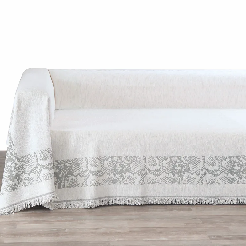 Ριχτάρι Τριθέσιου Καναπέ 180x300 Makis Tselios Amazon Ecru 180x300