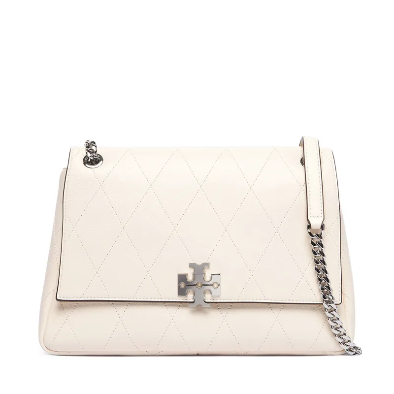 Τσάντα Tory Burch Charlie Quilted Shoulder Bag 185828 Μπεζ