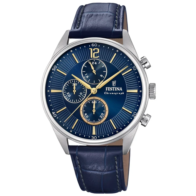FESTINA Blue Leather Chronograph F20286-3