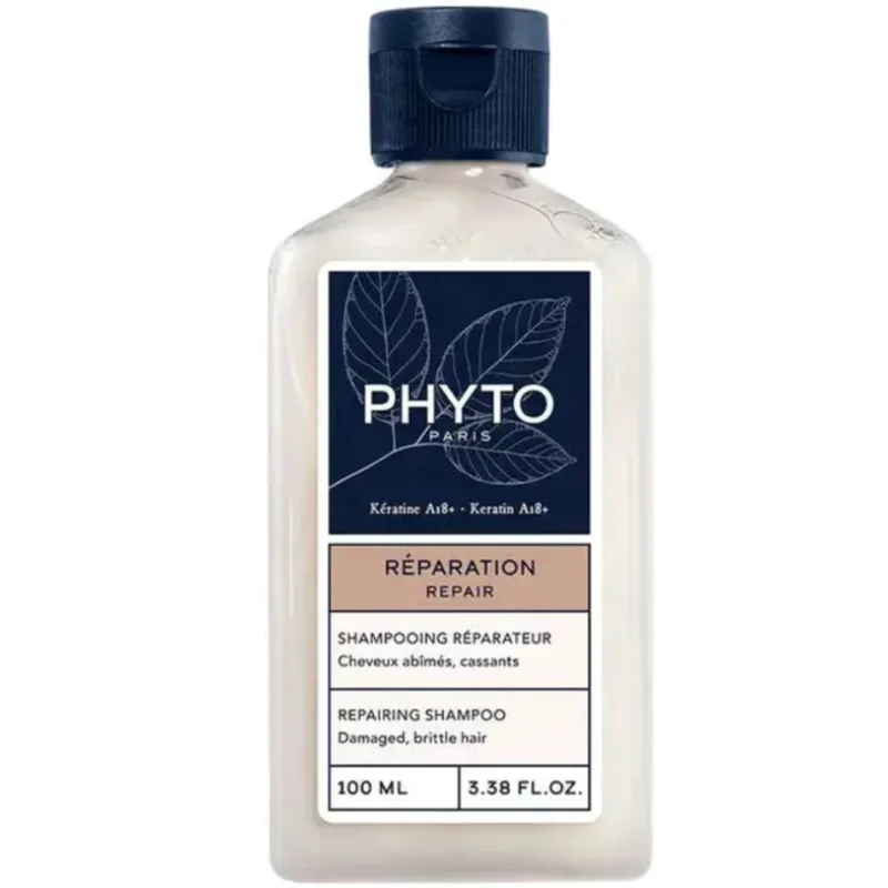 Phyto Reparation Repairing Shampoo Σαμπουάν Επανόρθωσης για Κατεστραμμένα & Ευθραυστα Μαλλιά 100ml - Travel Size