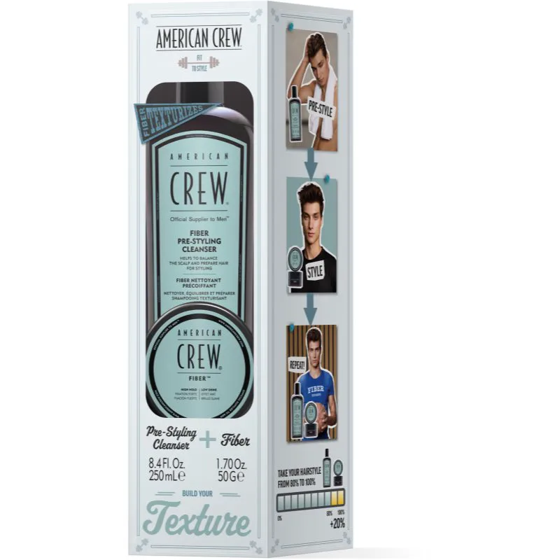 American Crew Fiber Duo - Giftset σετ δώρου για τα μαλλιά για άντρες 1 τμχ