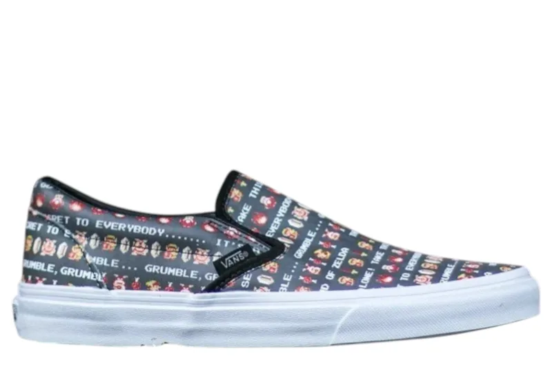 Slip On Vans ClassicSlip-On(Nintendo) VN0004MPJRD1-Zelda-Black