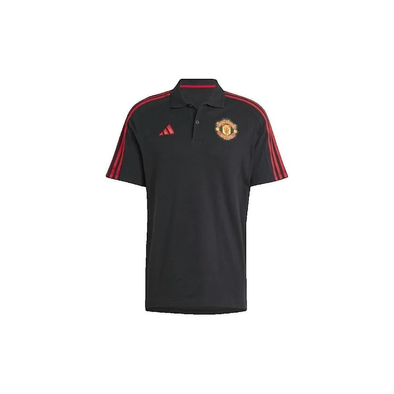 Πόλο με κοντά μανίκια adidas Polo Manchester United DNA noir