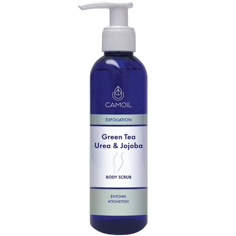 Camoil Green Tea, Urea & Jojoba Body Scrub Απολεπιστικό Σώματος με Πράσινο Τσάι, Ουρία & Κόκκους Jojoba 200ml