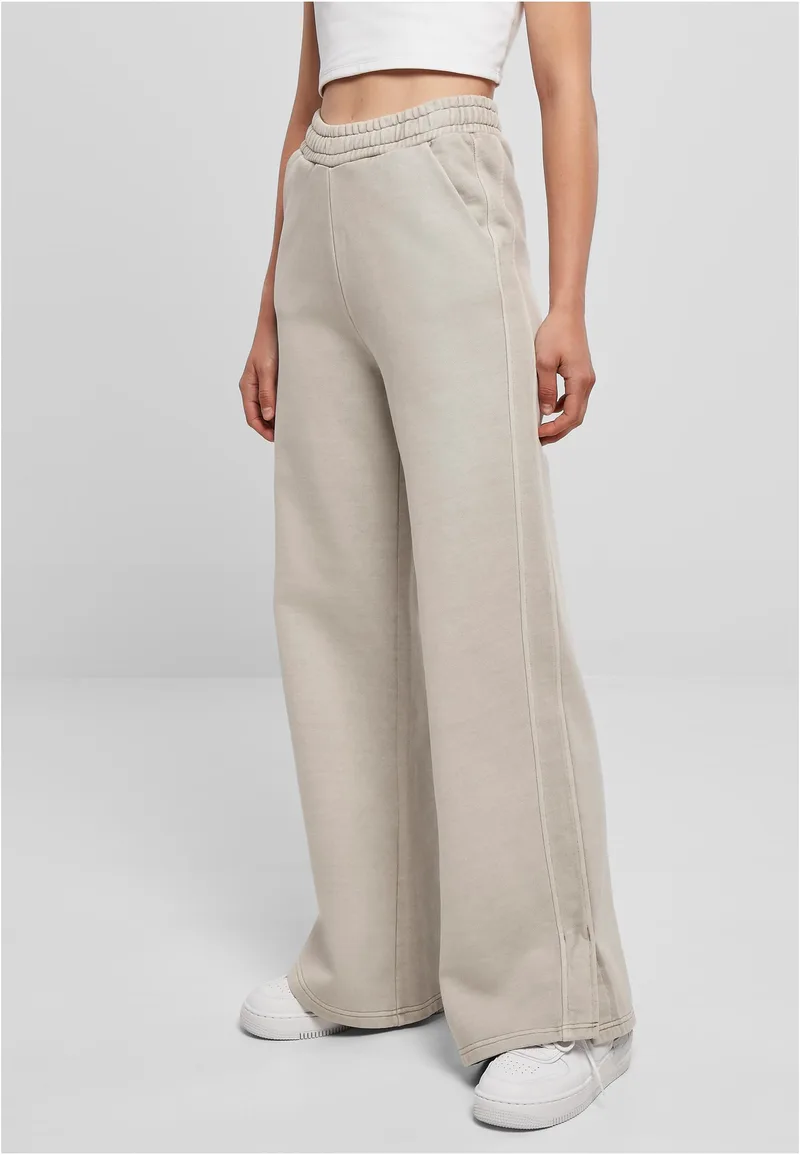 Ladies Heavy Terry Garment Dye Slit Παντελόνι UC Ladies TB5034 Warmgrey