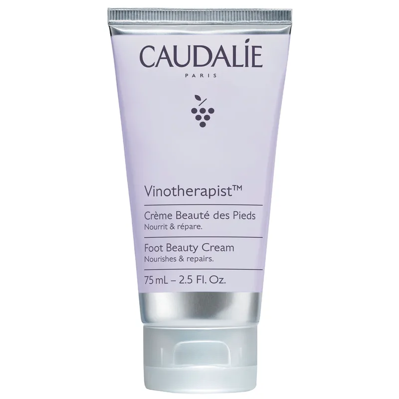 Caudalie Vinotherapist Beauty Foot Cream Θρεπτική & Επανορθωτική Κρέμα Ποδιών για Ξηρές Έως Πολύ Ξηρές Επιδερμίδες 75ml