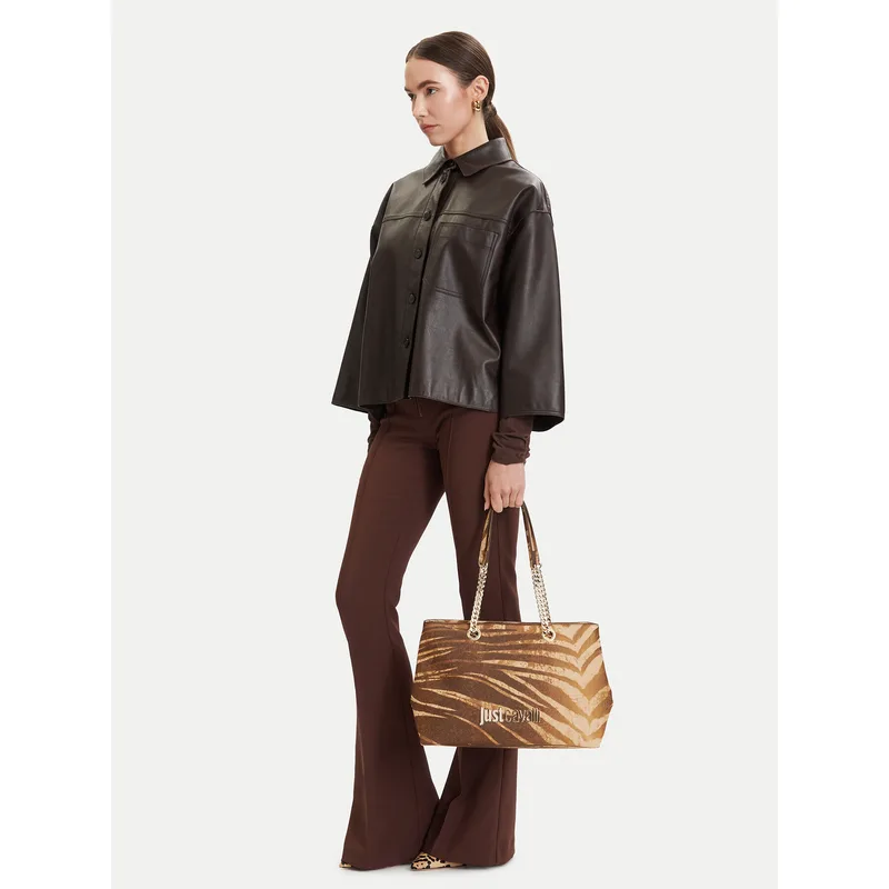 Τσάντα Just Cavalli 80RA4BB9 ZSA85 Καφέ