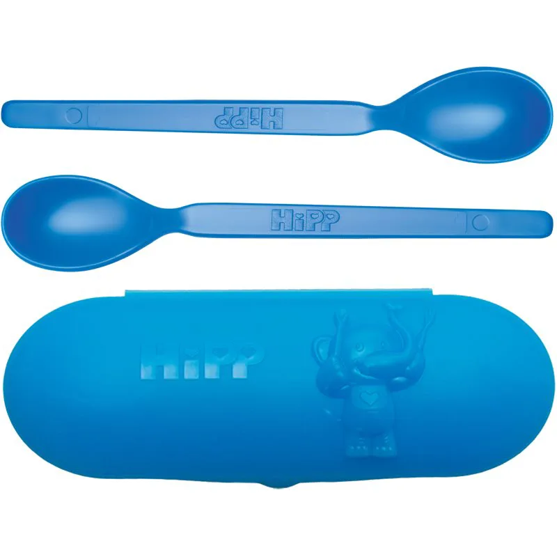 Hipp Spoons Set σετ φαγητού για ταξίδια Blue