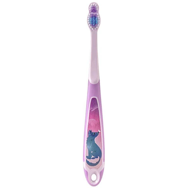 Jordan Step by Step 6-9 Years Soft Toothbrush Μαλακή Παιδική Οδοντόβουρτσα Κατάλληλη από 6 Έως 9 Ετών για Βαθύ Καθαρισμό με Καπάκι 1 Τεμάχιο - Wolf