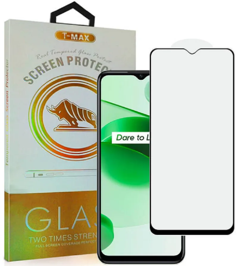 T-Max Premium 3D Tempered Glass Full Glue Fluid Despensing - Αντιχαρακτικό Γυαλί Οθόνης Realme C35 - Black (5206015011085)