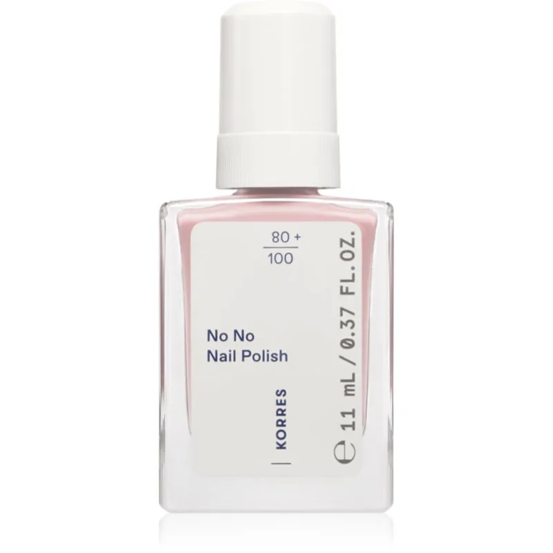 Korres No No Nail Polish περιποιητικό βερνίκι νυχιών απόχρωση 17 Creamy Ροζ 11 ml
