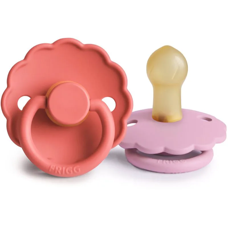 FRIGG Daisy Size 1:0-6 months πιπίλα Blush/Cotton candy 2 τμχ